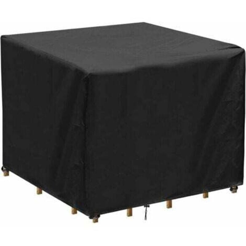 Quadratische Gartentisch-Abdeckung, wasserdichte Gartenmöbel-Abdeckung, UV-Schutz, Oxford-Gewebe, Tisch-/Stuhl-Abdeckung für Gartenmöbel im Freien