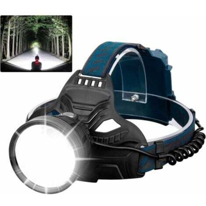 Stirnlampe, wiederaufladbar, LED-Stirnlampe für Erwachsene, wiederaufladbare USB-Stirnlampe für Camping, Laufen, Jagd - Lablanc