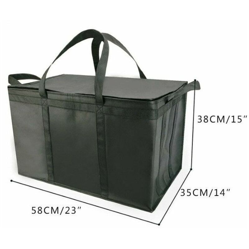 Rosemary - LaBlanc – xxxl große isolierte Kühltasche mit Reißverschluss, wiederverwendbare Einkaufstasche für Lebensmittel, hält Lebensmittel heiß