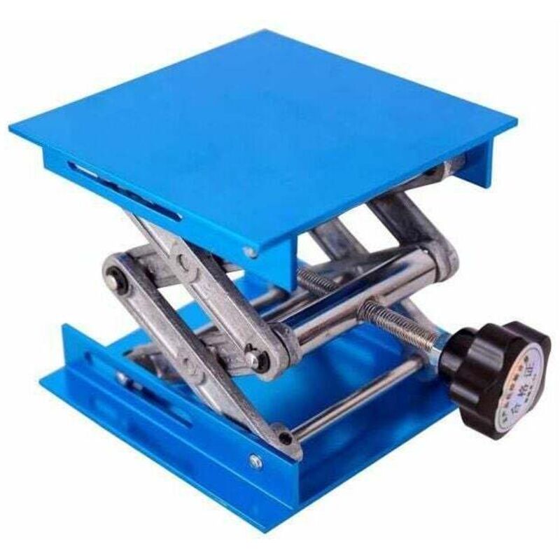 Linghhang - Labor-Hubtisch aus Aluminiumoxid (4 Zoll), 4 x 4 Zoll, maximale Belastung 10 kg, Laborheber zum Heben chemischer Instrumente