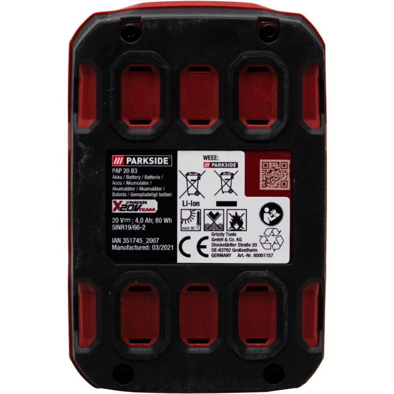 Akku PAP 20 A3 für Parkside Akku Heckenschere PHSA 20-Li A1 LIDL IAN 351757