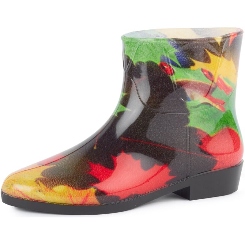 Ladeheid Kurze Gummistiefel Damen Elegant Regenstiefel Damen mit Muster LAZT201802 (Muster-19, 37 EU)