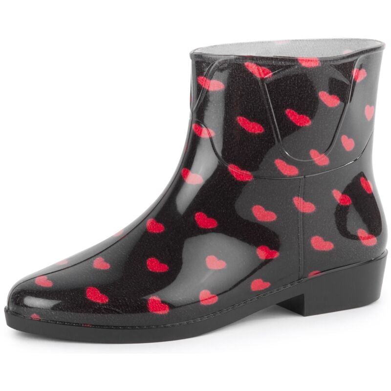 Ladeheid Kurze Gummistiefel Damen Elegant Regenstiefel Damen mit Muster LAZT201802 (Muster-13, 37 EU)