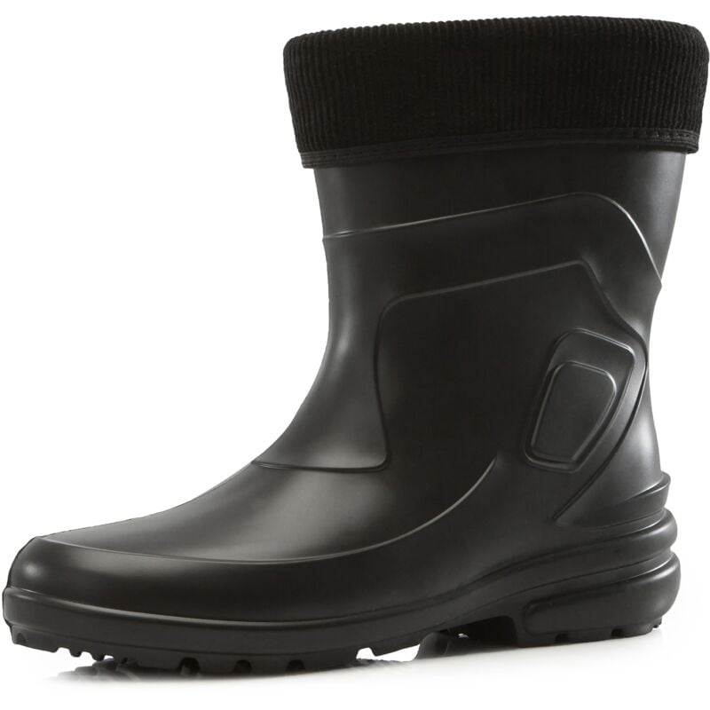 Ladeheid Thermo EVA Gummistiefel Damen gefüttert wasserdichte und federleichte Regenstiefel Damen LA-800-2017 (Schwarz/Schwarz, 36 EU)