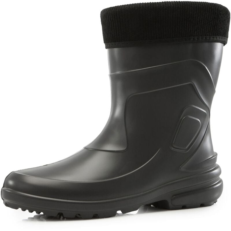 Ladeheid Thermo EVA Gummistiefel Damen gefüttert wasserdichte und federleichte Regenstiefel Damen LA-800-2017 (Graphite/Schwarz, 36 EU)