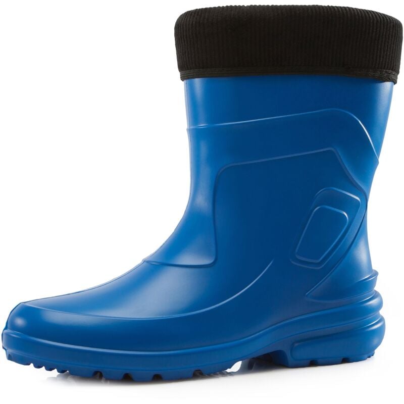 Ladeheid Thermo EVA Gummistiefel Damen gefüttert wasserdichte und federleichte Regenstiefel Damen LA-800-2017 (Kornblume/Schwarz, 37 EU)