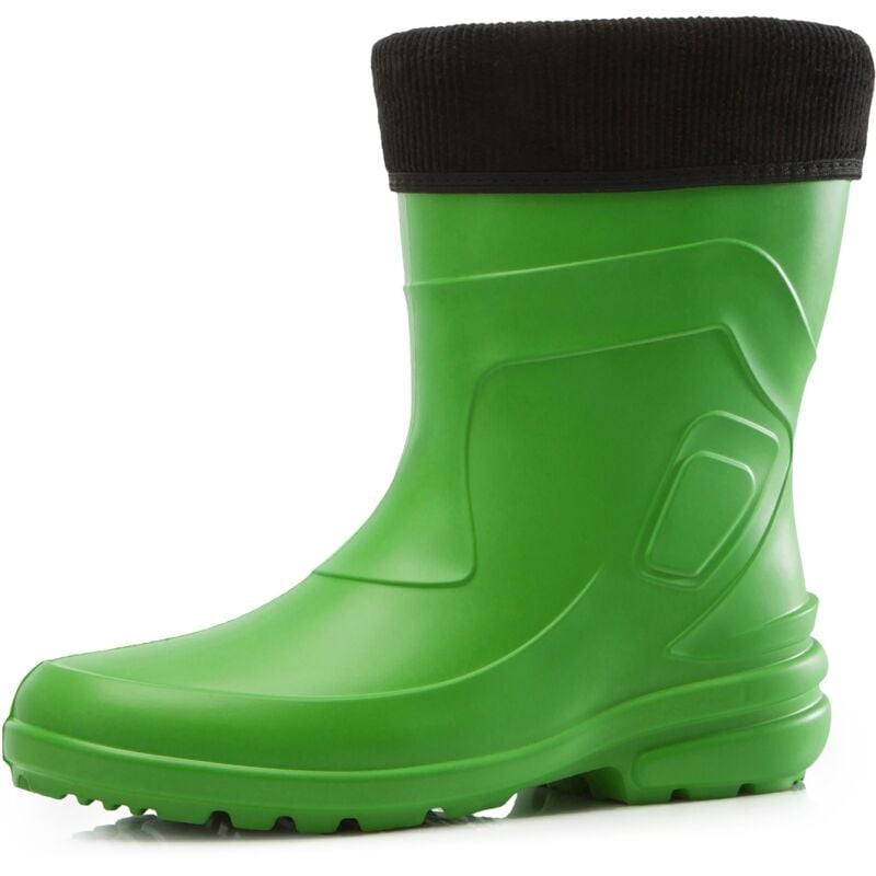 Ladeheid Thermo EVA Gummistiefel Damen gefüttert wasserdichte und federleichte Regenstiefel Damen LA-800-2017 (Grün/Schwarz, 36 EU)