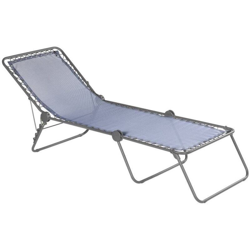 Klappbare Sonnenliege / Gartenliege - Siesta L - Batyline® Iso - Blau Ocean - Lafuma Mobilier