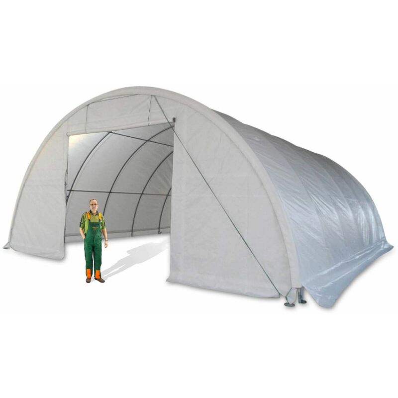 Lagerzelt Glasgow Pro 12x9,15 m Materialzelt Zeltgarage Weidezelt Lagerhalle