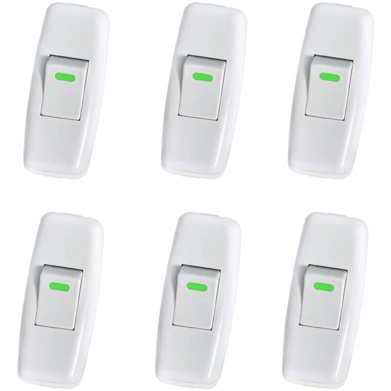 Lampenschalter, Torpedoschalter, Inline-Schnurschalter, Nachttischlampenschalter, Inline-Wippschalter für den Ein-Knopf-Ersatz der Nachttischlampe,