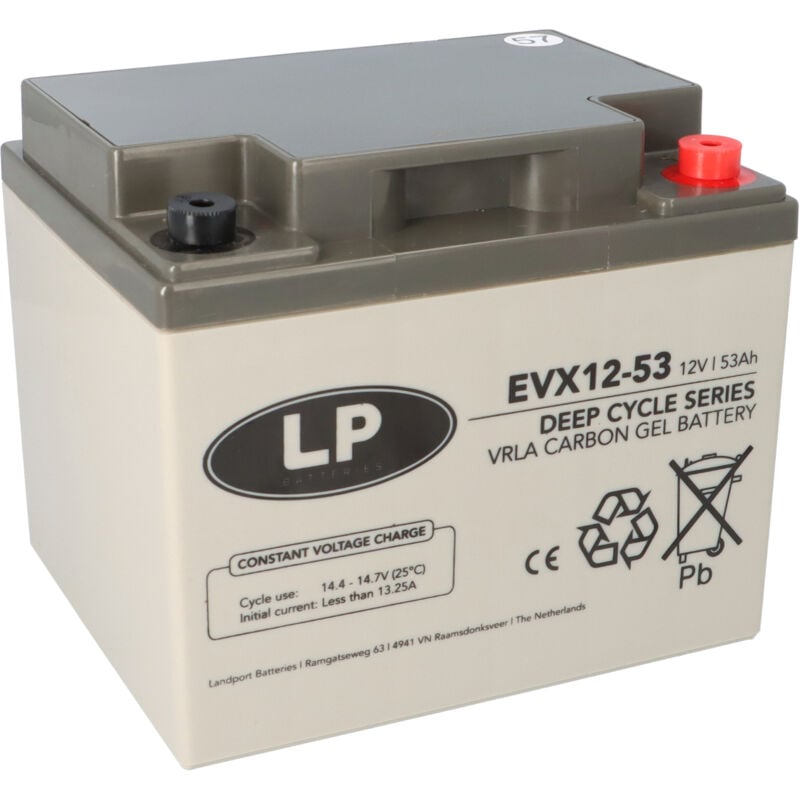 Landport - lp EVX12053 12V 53Ah Deep-Cycle agm-gel Batterie