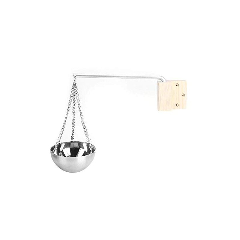 Zoternen - Langlebige Sauna-Kräuterschale, Stahl-Saunaschale, Sauna-Aromaschale, Tasse, Schale für ätherische Öle, Saunaraum-Zubehör