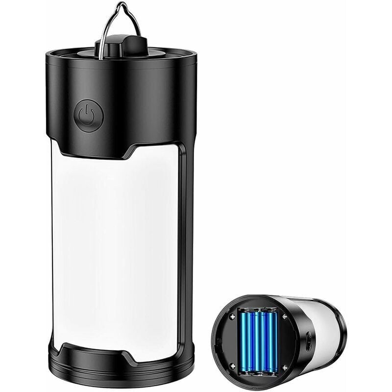 KZQ - Batteriebetriebene Campinglaternen, tragbar, wasserdicht, hell, 800 Lumen, Outdoor-Campingleuchten, zum Wandern, Angeln, Reisen, Notfälle