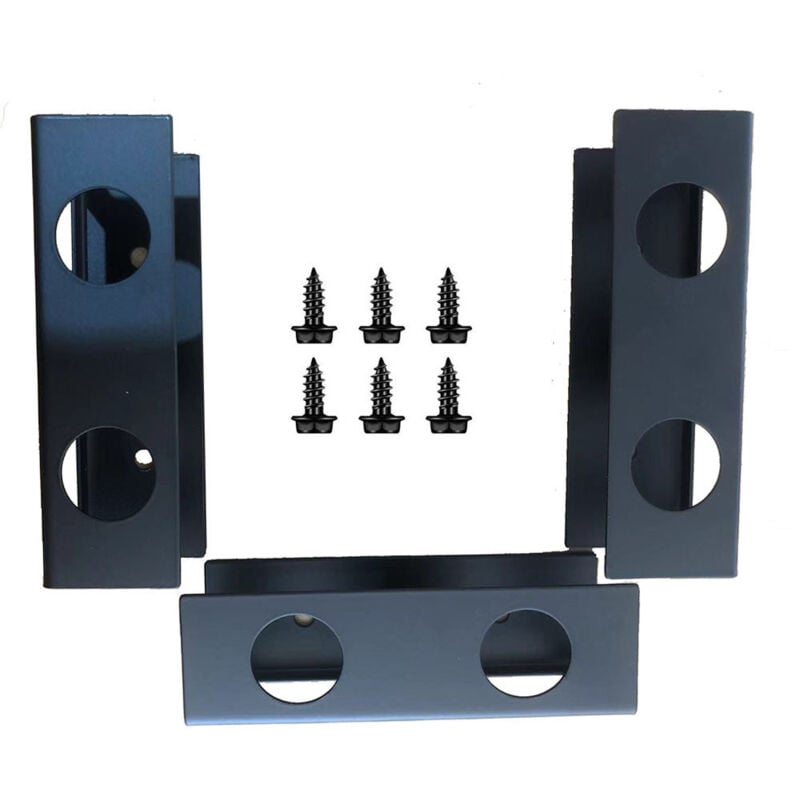 Laptop-Aufbewahrungsständer für unter den Schreibtisch, schwarz, 1033cm, Set mit 3 tragbaren Laptop-Organizern aus Metall.