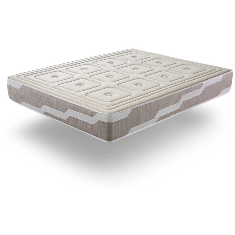 Xaluca - Latexmatratze 120X190 organik natura Höhe 27 cm, Naturlatex und Taschenfedern