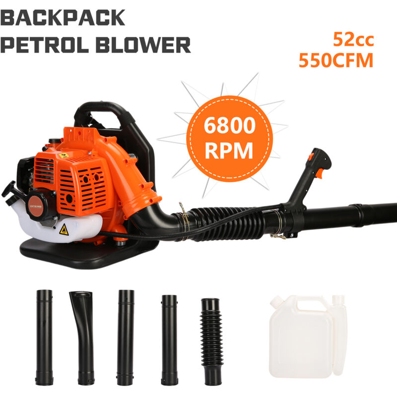 Laubbläser,Rückentragbarer Benzin-Laubbläser,550 CFM,Benzin-Laubsauger & Laubbläser