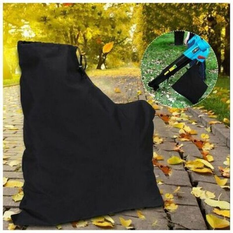 Laubsauger-Aufnahmebeutel, Polyester-Aufnahmebeutel, Laubhäcksler-Staubsauger-Aufnahmebeutel mit Reißverschluss und Kordelzug für Staubsauger und