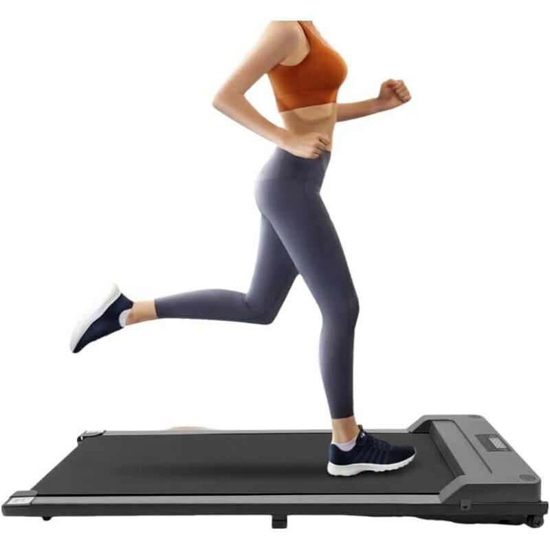 Laufband für Zuhause, 250V 0.74KW Motorisiertes Laufband, Tragbares Laufband, 220.46lbs Tragfähigkeit, Schlankes Gerät mit Fernbedienung und