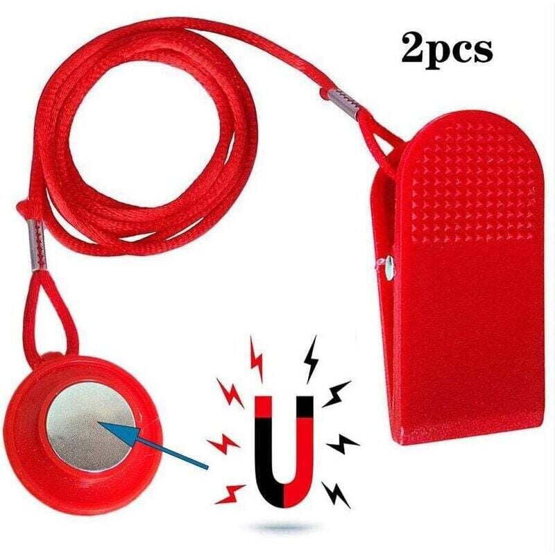 ZVD - Laufband-Sicherheitsschlüssel, Universal-Fitness-Kit mit Laufband-Sicherheitsmagnet, 2 Stück