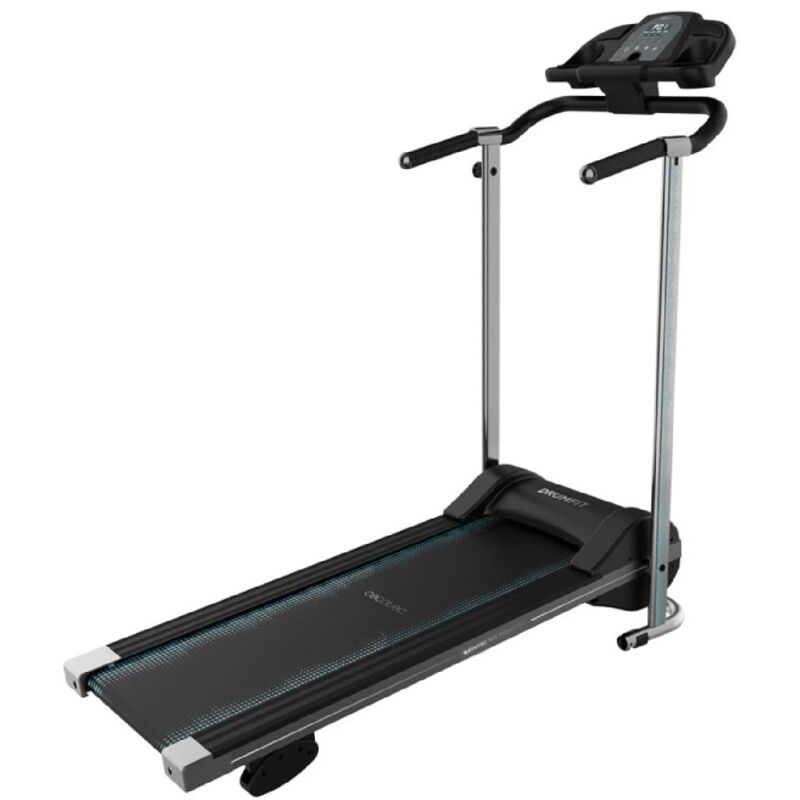 Klappbares Laufband mit 550 W Leistung. Von 1 bis 10 Km/h. 12 vordefinierte Programme. LCD-Bedienfeld Lauffläche: 100 x 40 cm. Mit Transportrollen,