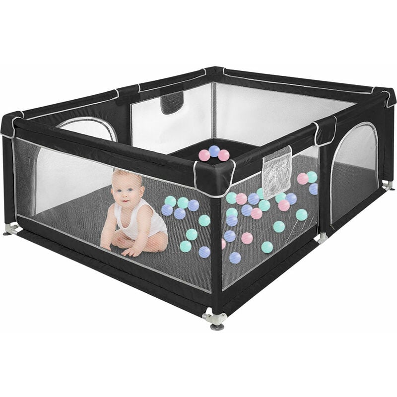 Laufgitter für Baby,Faltbar Baby,Haloyo®,Playpen Kinderzaun,Oxford-Gewebe Laufgitter Baby,Kinder-Laufstall,Laufstall Weich et Rutschfest,120 x 160 x