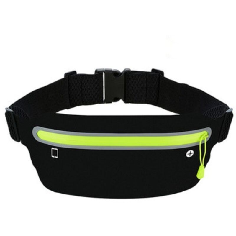 Laufgürtel für Handy, Sportgürtel, Hüfttasche mit verstellbarem Gummiband und Kopfhöreranschluss für kleine, ultraleichte Sporttasche für Handys bis