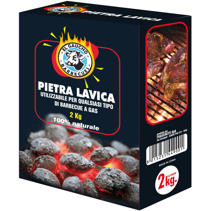 El Gaucho - Lava Lava Lava -Stein für Gasgrill 2 kg