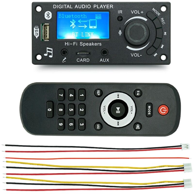 LCD-Bildschirmanzeige Mp3-Decoder-Platine Bluetooth- DIY-Produkte Auto-Audio-Ersatzteile Audio-Verstärkerplatine