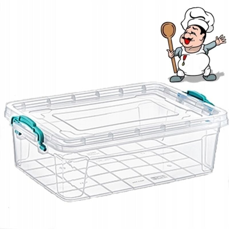 LEBENSMITTELBEHÄLTER 0,75L, 16x7x7,5cm, MIKROWELLE, SPEISEKAMMER, KLEINE GEGENSTÄNDE, MEDIKAMENTE