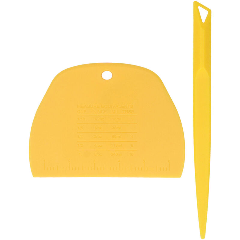 Lebensmittelgeeigneter Teigschaber, PP-Teigschneider zum Backen, Mehrzweck-Teigschaber für Teig, Kuchen, Brot (Gelbes Wort 1,3 kg 2,8 lb).