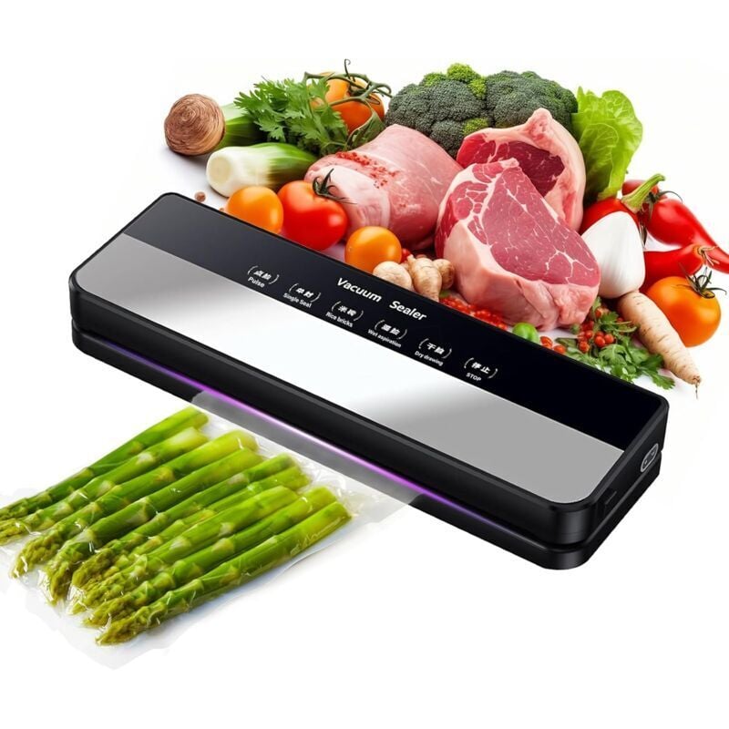Lebensmittelvakuummaschine 5-in-1-Vakuummaschine Küche und Konservierung – 30 inklusive Beutel und für Lebensmittel, Fleisch, trockene, feuchte und