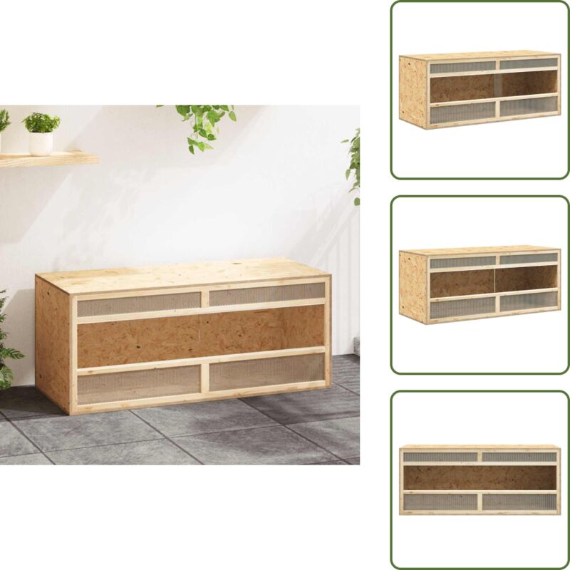 Terrarium Holzwerkstoff 120x50x50 cm - Reptilenzubehör - Terrarium - Kleintierehaus - Vogelkäfig - Tiergehege