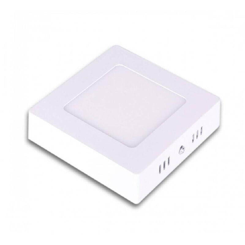 Trade Shop Traesio - Trade Shop - led 6W quadratische pvc Square pvc Light Cold Natural Paneel P120 -