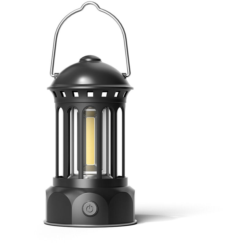 Gotrays - LED-Campinglaterne, batteriebetriebene Retro-Campinglampe, wasserdichtes IPX4-Campinglicht, einstellbare Helligkeit, für Camping, Angeln,