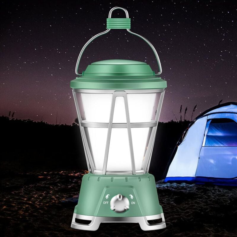 Gotrays - LED-Campinglaterne, Campinglicht, über usb wiederaufladbare und batteriebetriebene Campinglampe, Campingzubehör für Camping, Angeln,