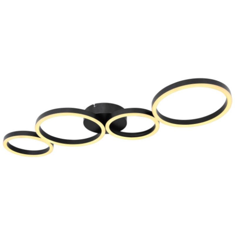 Globo - Lighting led Deckenleuchte Venosa 88,5 cm, schwarz Deckenleuchte