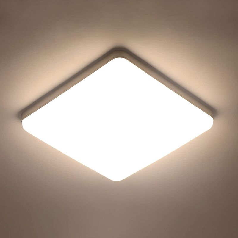 Goeco - led Deckenleuchte Quadratisch 36W, Deckenlampe 3300LM 4000K Neutralweiß, Moderne Ultraflache led Deckenlampe für Badezimmer Küche