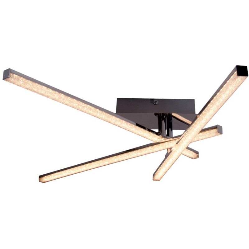 Leuchten Direkt - JustLight led Deckenleuchte Simon Kristalloptik drehbar Deckenleuchte