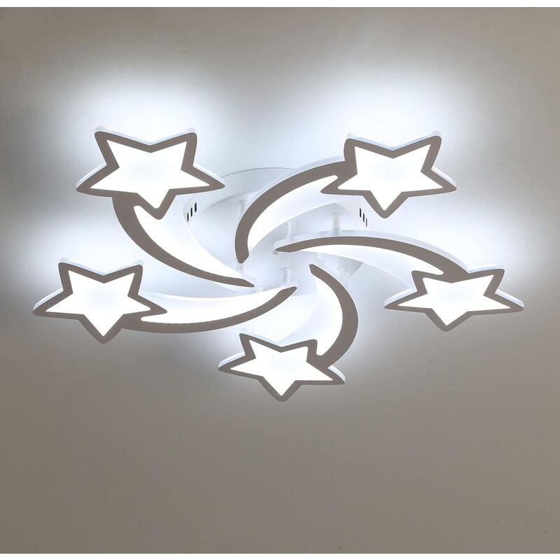 Comely - led Deckenleuchte, Moderne 60W 5400LM Deckenleuchte, Kaltweiß 6000K led Deckenleuchte für Wohnzimmer Schlafzimmer Esszimmer