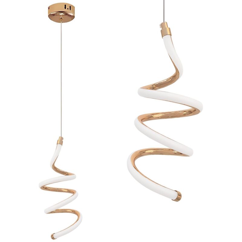 Toolight - led hängeleuchte LHJ096-1CP 19 gold, rose gold