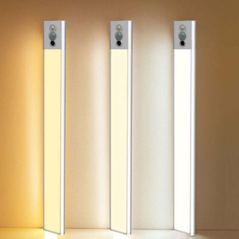 LED-Innenleuchte mit Bewegungsmelder, kabellose LED-Unterbauleuchte für die Küche, LED-Streifenleuchte mit Fernbedienung für Treppe/Küche/Schrank