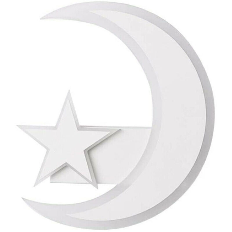 Trade Shop Traesio - Trade Shop - lampada by parete led luna und stella applique 11W luce fredda lume cameratta E47 -