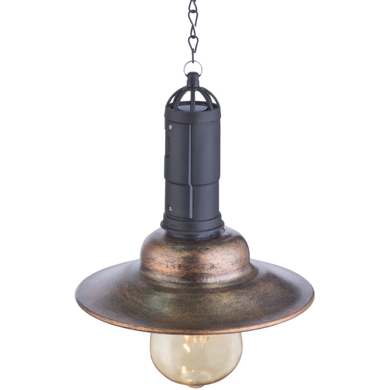 Globo - Solarbetriebene led Hängeleuchte im Industrie Look & Shabby Chic Anstrich