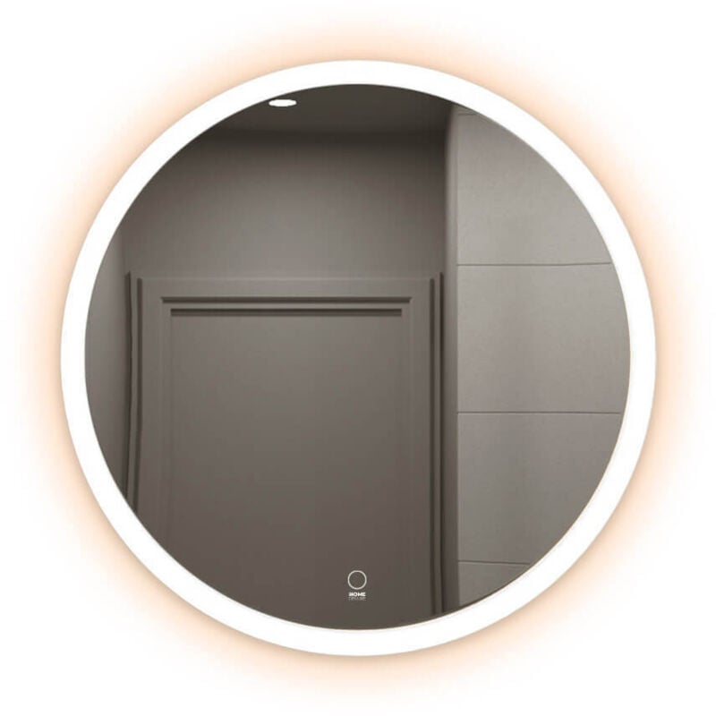 Home Deluxe - LED-Spiegel Rund emmi Größe: 80 cm LED-Spiegel Spiegel Schminkspiegel Badezimmerspiegel