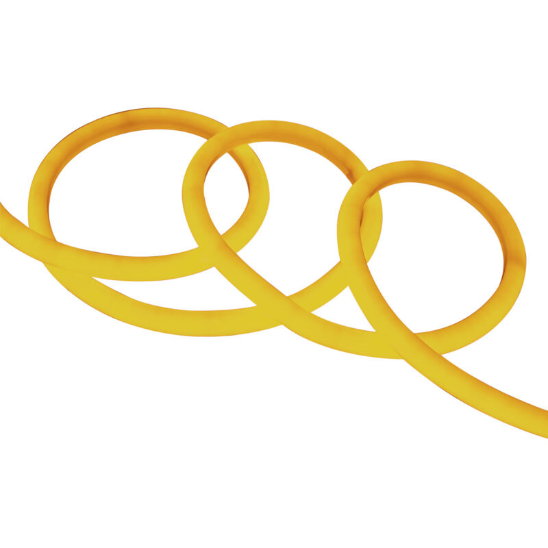 Ledkia - LED-Streifen Neon Dimmbar 220V ac 120 LED/m Rund 360 Gelb IP67 nach Mass Schnitt alle 100 cm 1 m