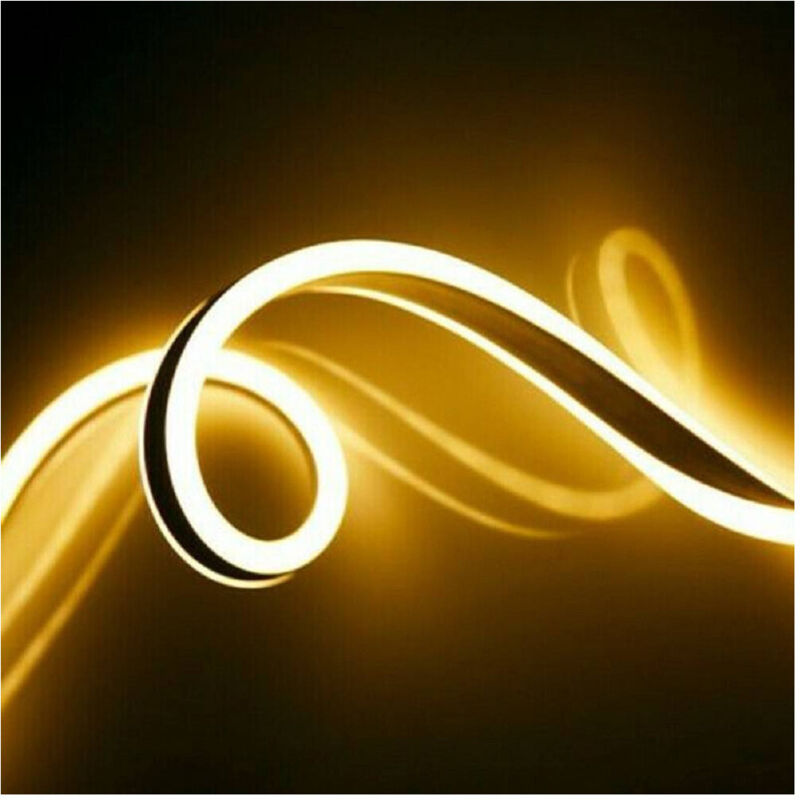 Trade Shop - strip led neon flessibible striscia decorativa 5 mt IP65 vari toni luce U-12V -