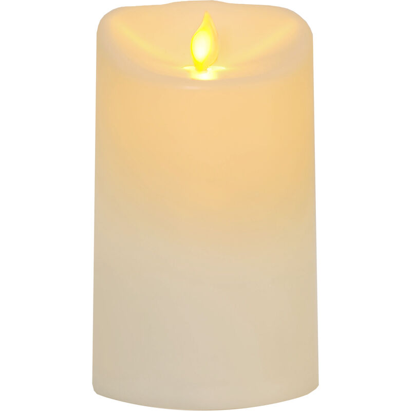Best Season - Star Trading led Stumpenkerze M-Twinkle für außen von Star Trading, LED-Kerze flackernd, Kerzenlicht gelb mit Timer, batteriebetriebene