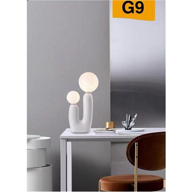 Trade Shop Traesio - Trade Shop - lampada led by tavolo lume alien attacco 2XG9 max 60W IP20 variationen D14 - Weiß