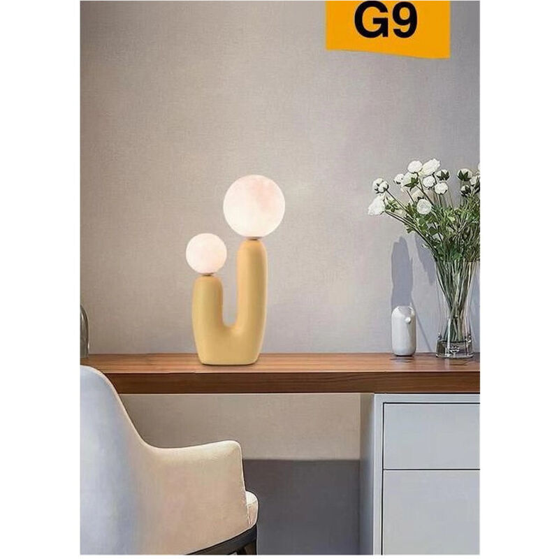 Trade Shop Traesio - Trade Shop - lampada led by tavolo lume alien attacco 2XG9 max 60W IP20 variationen D14 - Gelb