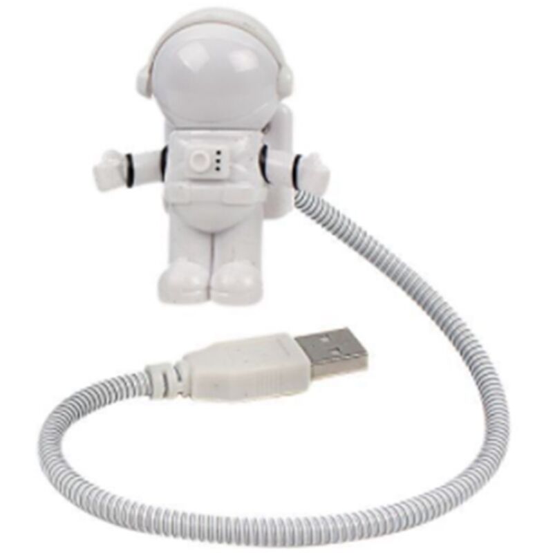 Led usb Nachtlicht Astronaut Form Tragbare Beleuchtung Einstellbar Faltbar für Computer pc Laptop Neuheit Spaceman Lampe